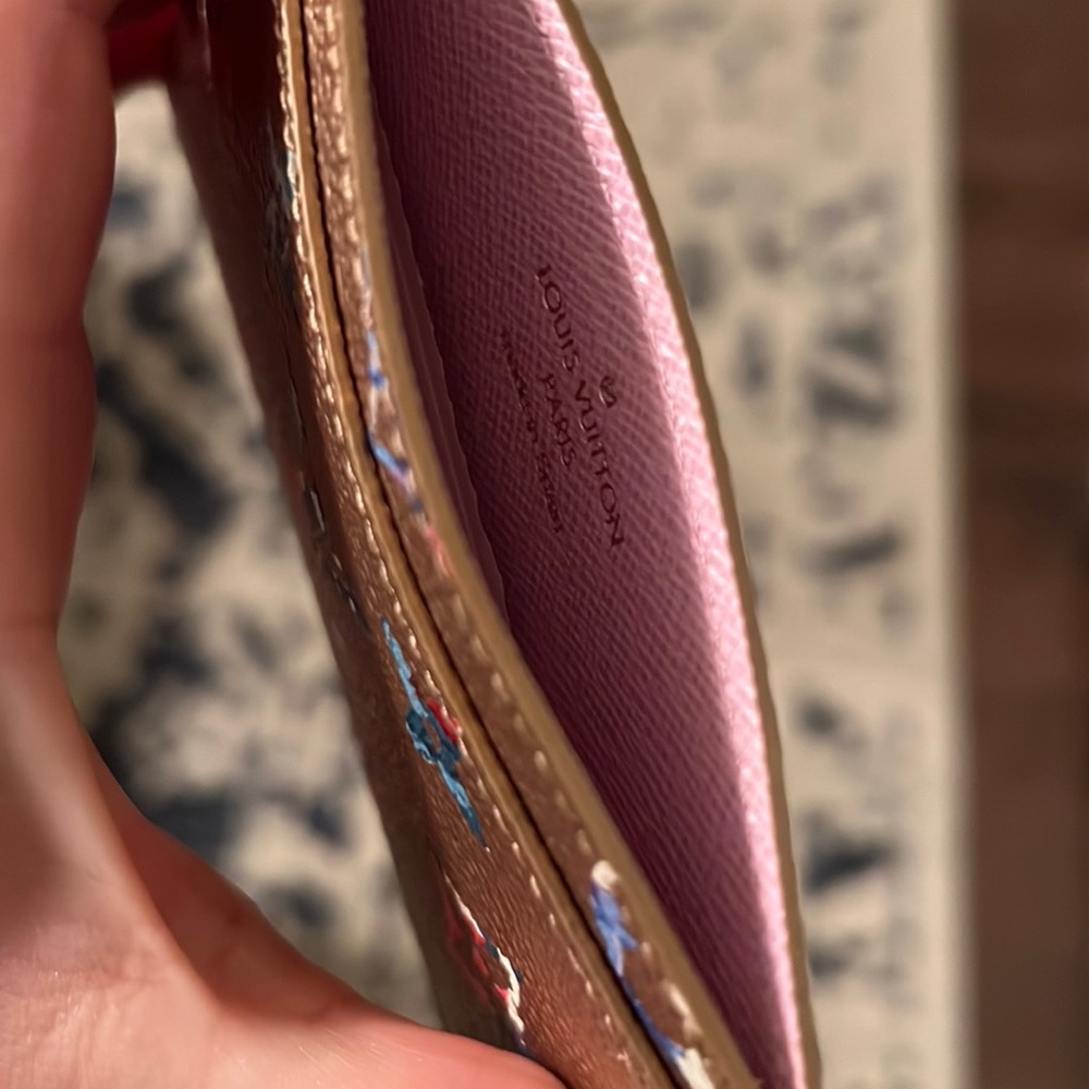 Louis Vuitton limited edition gold card holder